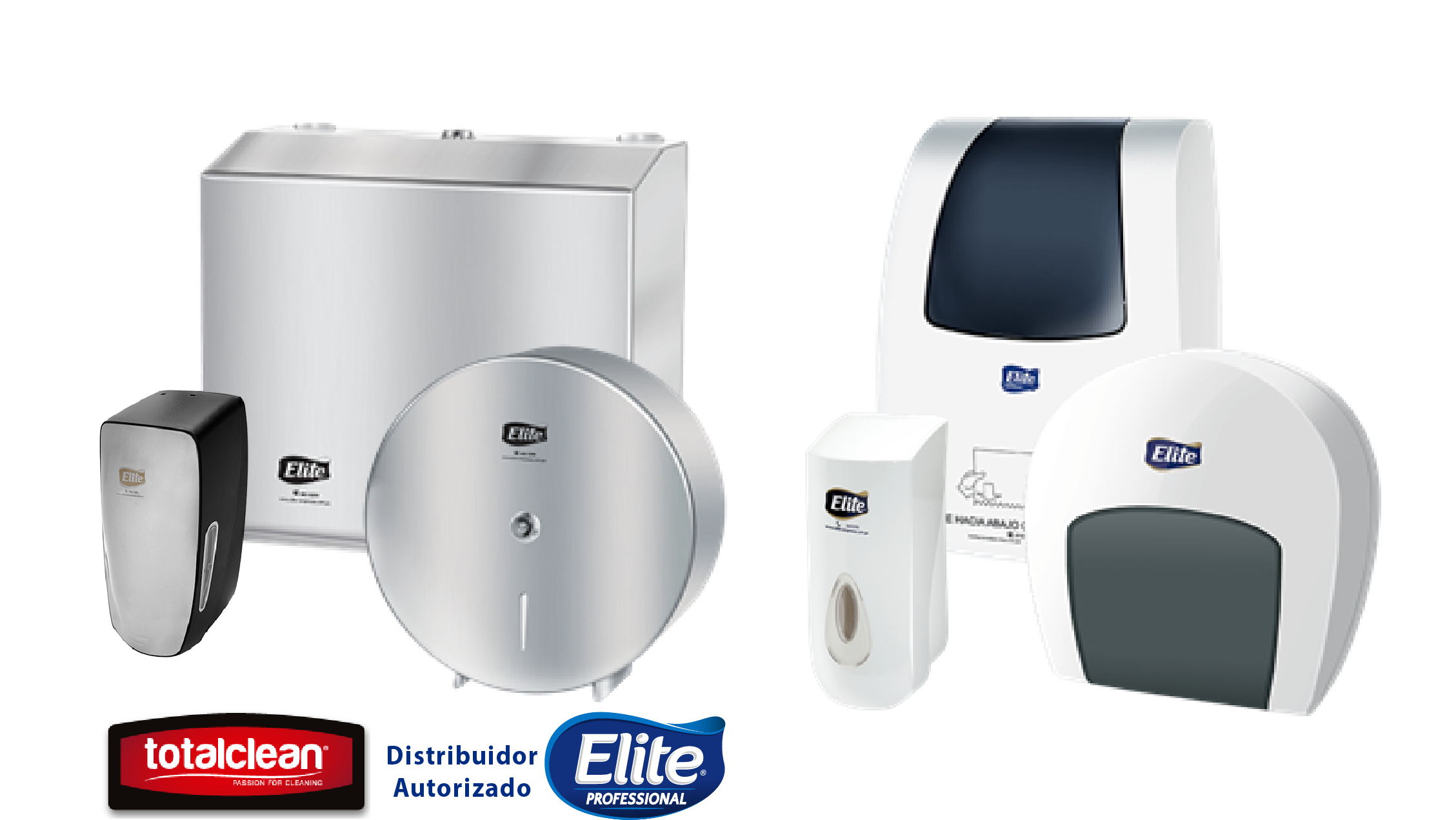Total Clean NEW DISPENSERS LINE DE PAPELES Y JABONES TOTALCLEAN - ELITE 